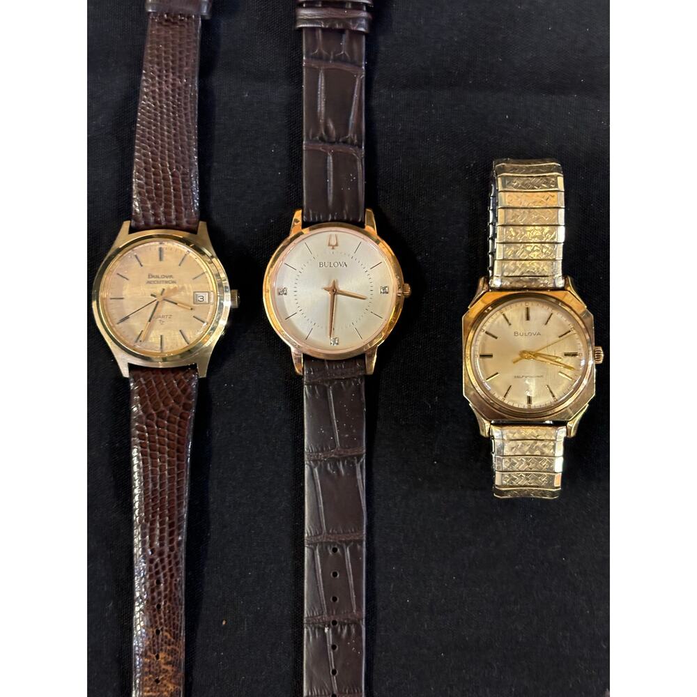 3 Bulova Men’s Watches! They All work!